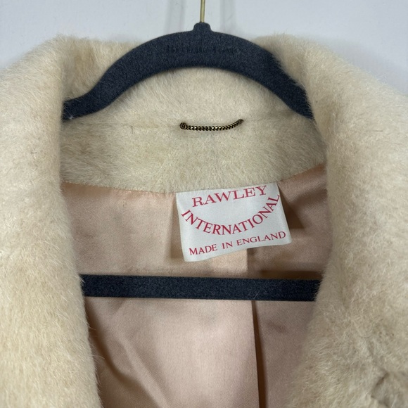 Rawley International Vintage Made in England 100% Mohair Trench Coat Medium - Picture 7 of 16